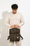 BADI Culture Roll-Over Backpack Khaki Grün